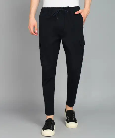 Men Pure Cotton Cargos