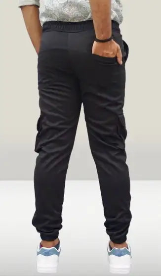 Men Cotton Blend Cargos