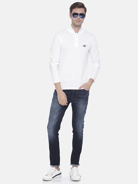 The Indian Garage Co Men's Cotton Slim Fit Polo T-Shirt