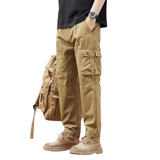 Lymio Men's Regular Fit Low Rise Cargo || Cargo Pants Cotton || Cargos