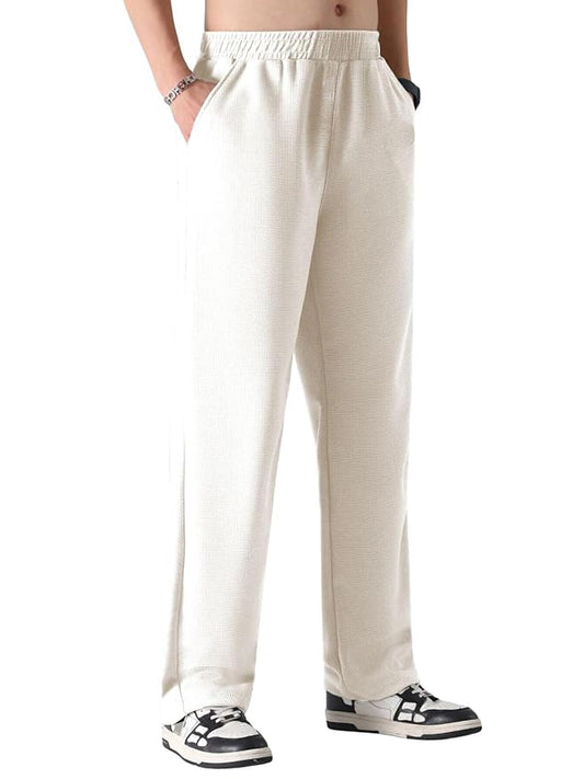 GRECIILOOKS Men's Loose Mid Rise Regular | Sports Stylish Track Pant | Trouser