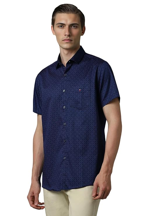 Louis Philippe Men's Solid Slim Fit Shirt