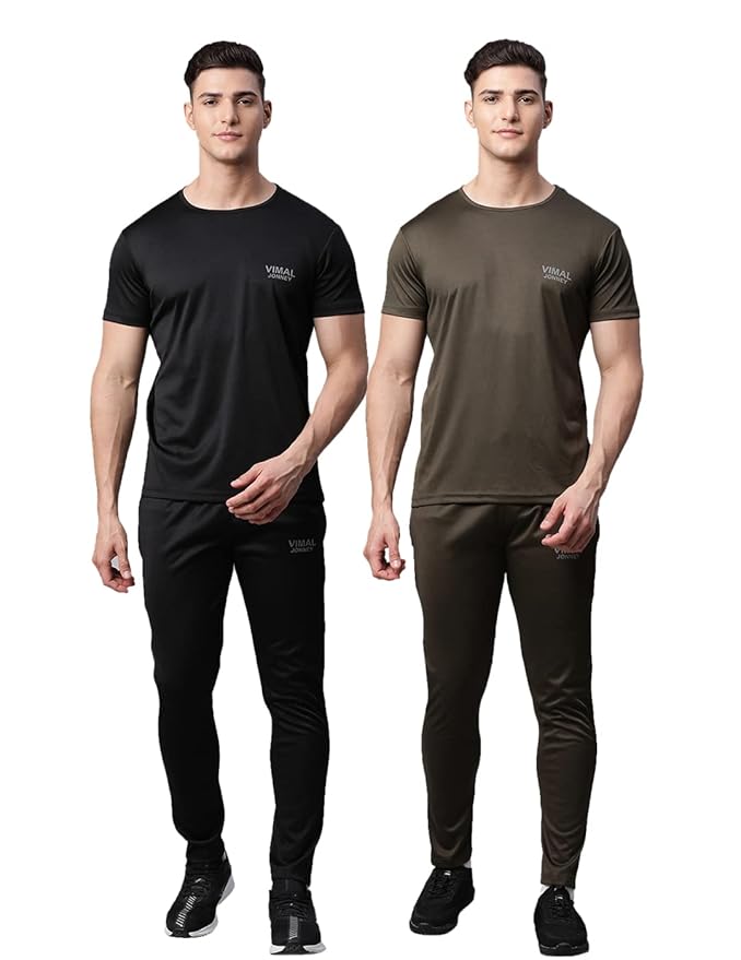 Mack Jonney Dryfit Solid Lycra Tracksuit Co-ord Sets for Men