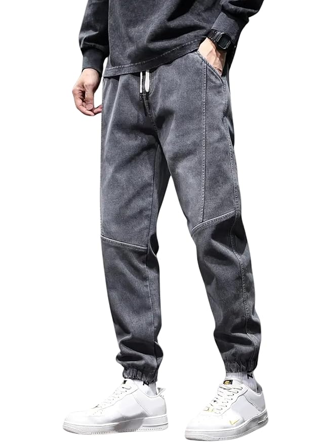 Lymio Men's Slim Fit Mid Rise Jeans || Jogger