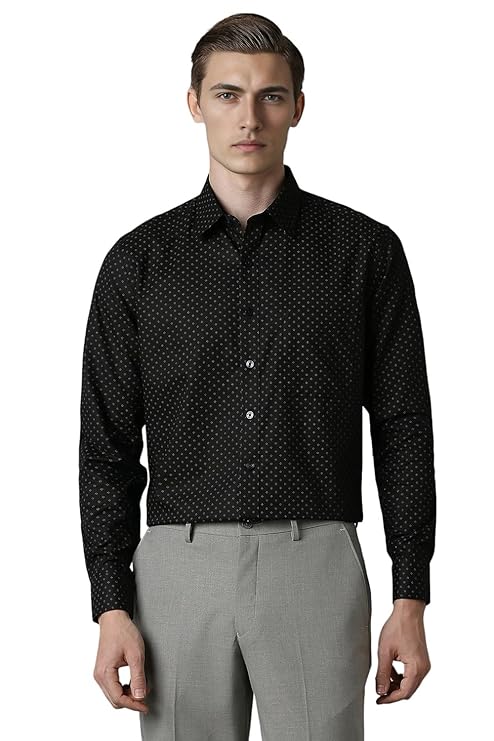 Louis Philippe Men's Cotton Slim Fit Shirt