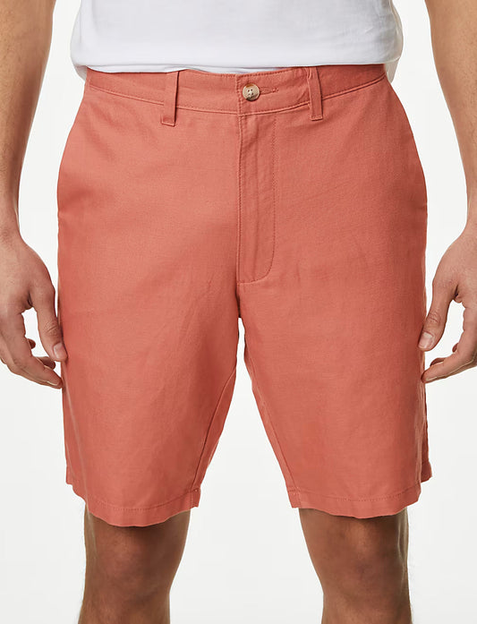 Linen Blend Chino Shorts