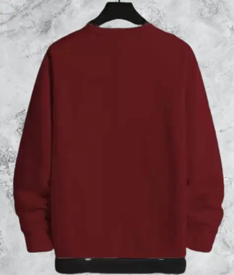 Printed Men Maroon T-Shirt
