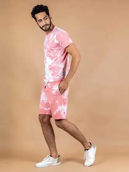 Pink Angel Tshirt Regular Shorts Co-ords Set