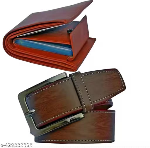 Latest trendy stock clernce offer buy men belt get album wallet with card holder gym bag 5 apir socks or digital watch free