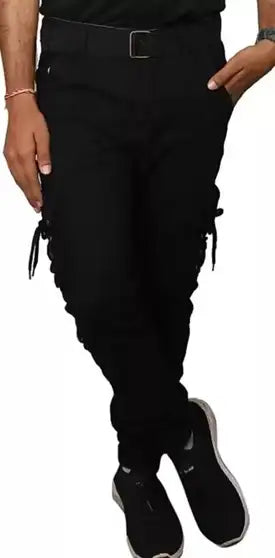 Men Cotton Blend Cargos