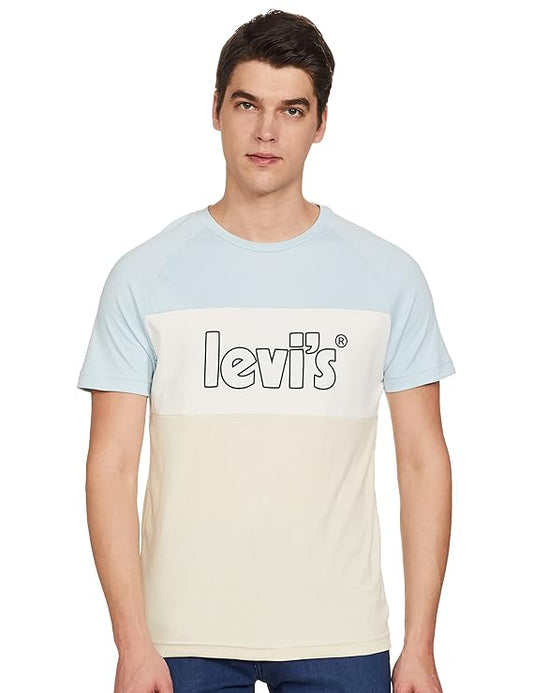 Levi's Men's Cotton Regular Fit Colorblock T-Shirt