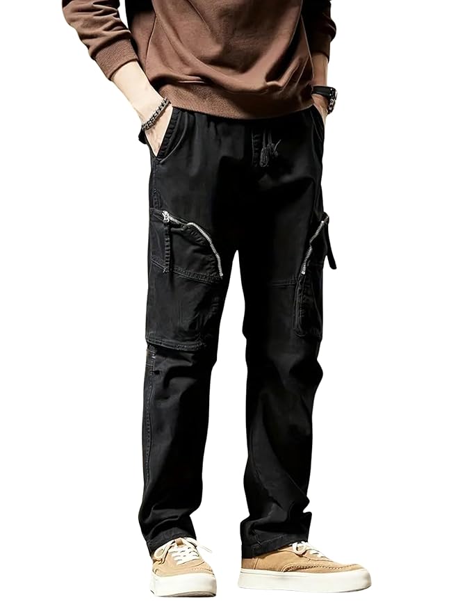 Lymio Men's Regular Fit Low Rise Cargo || Cargo Pants Cotton || Cargos