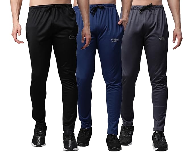 Mack Jonney Solid Regular Fit Polyster Lycra Trackpant for Men