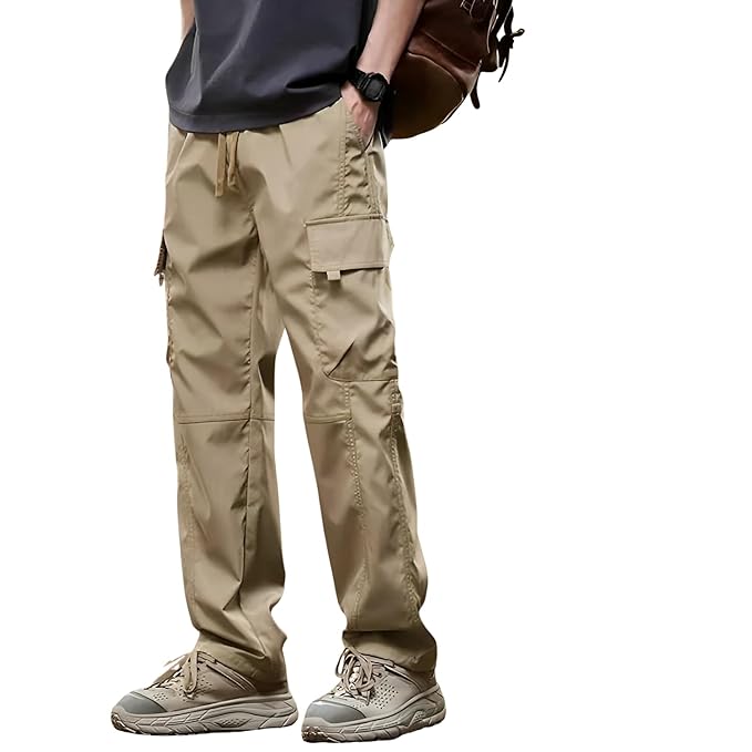 Lymio Men Cargo || Cotton Cargo Pants for Men || Regular Fit High Rise Solid Pants