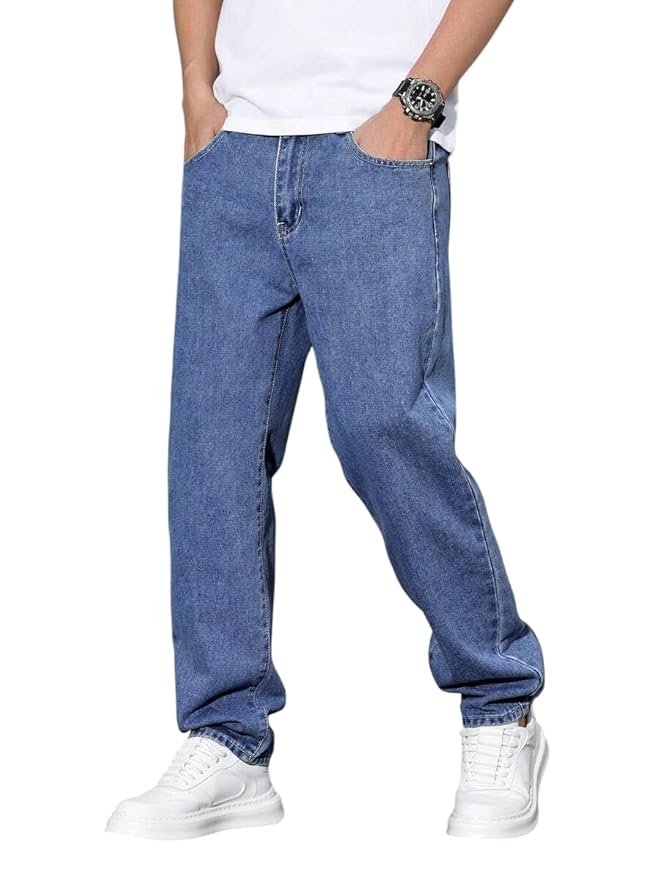 RAGZO Relaxed Fit Mid Rise Jeans Pant for Men