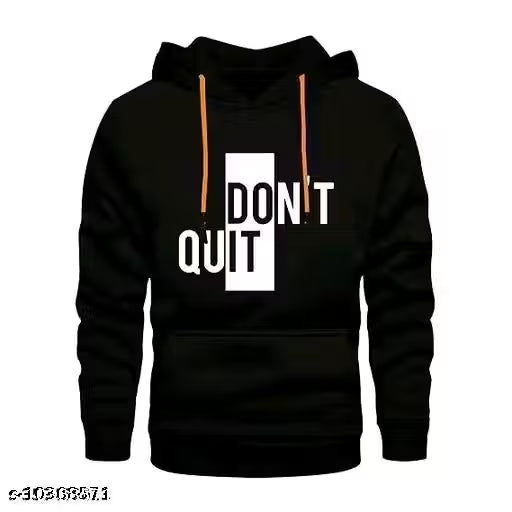 Men Top Wear Active Printed Woolen Hoodie Jacket